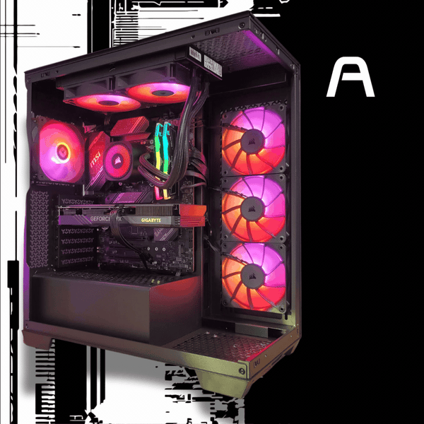 VÖXBURG Anker prebuilt gaming PC in a tempered-glass mid-tower, built in West Covina