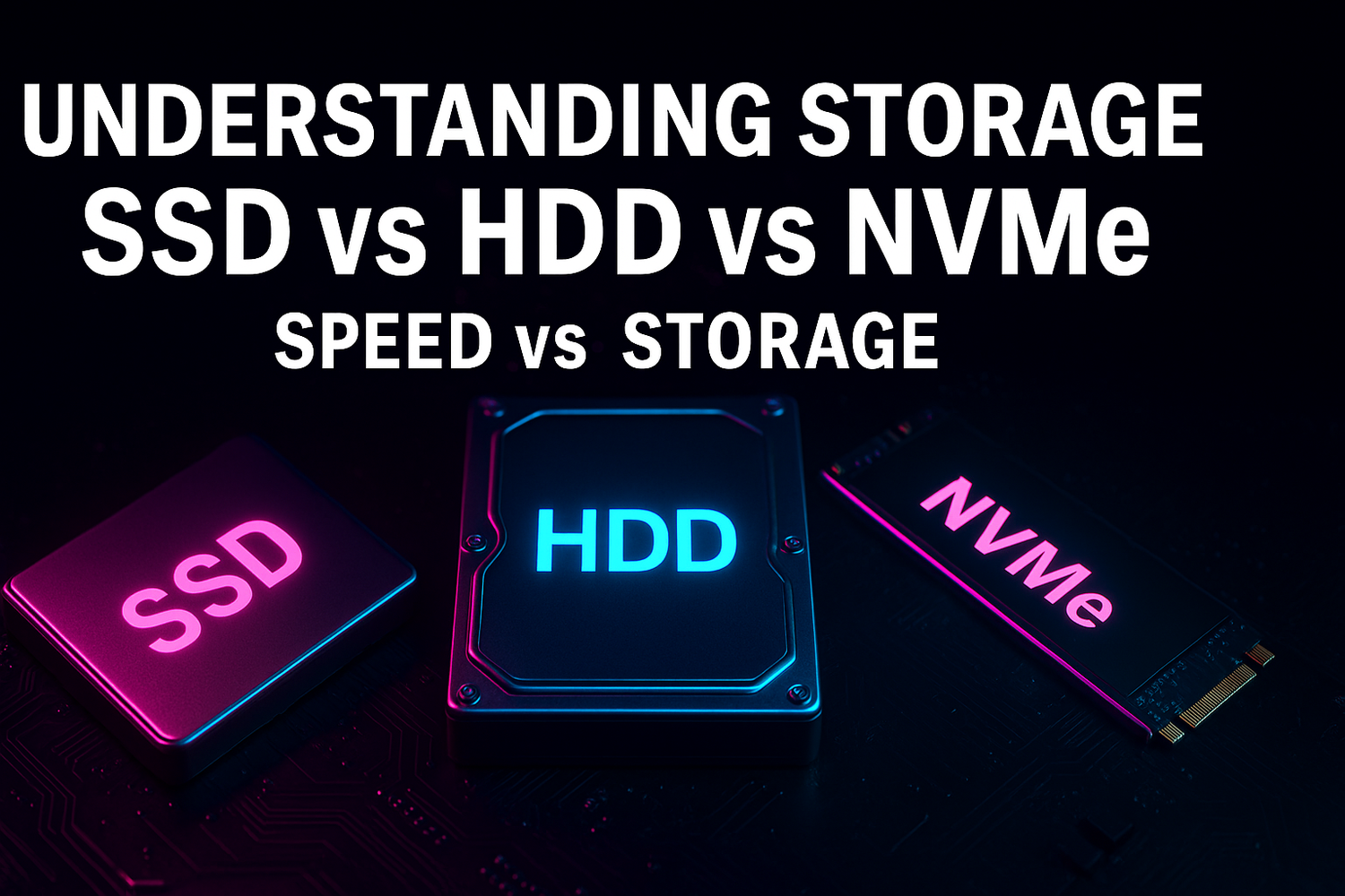 Understanding Your Storage — SSD vs HDD vs NVMe