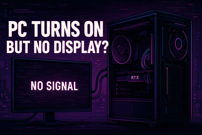 PC Turns On but No Display?