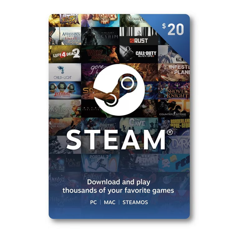 Claim your free Steam card