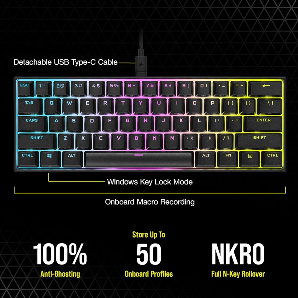 Corsair K65 RGB Keyboard Mini hot 60%