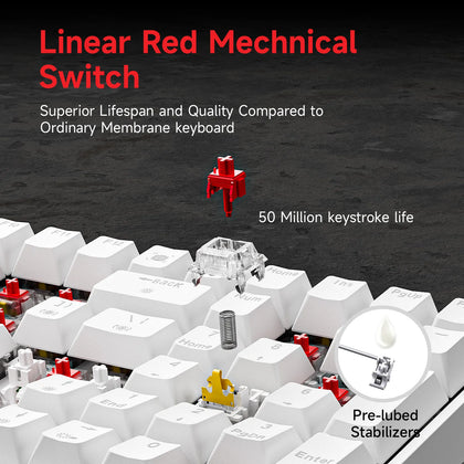 KEMOVE K68se Angel Gaming Mechanical Keyboard