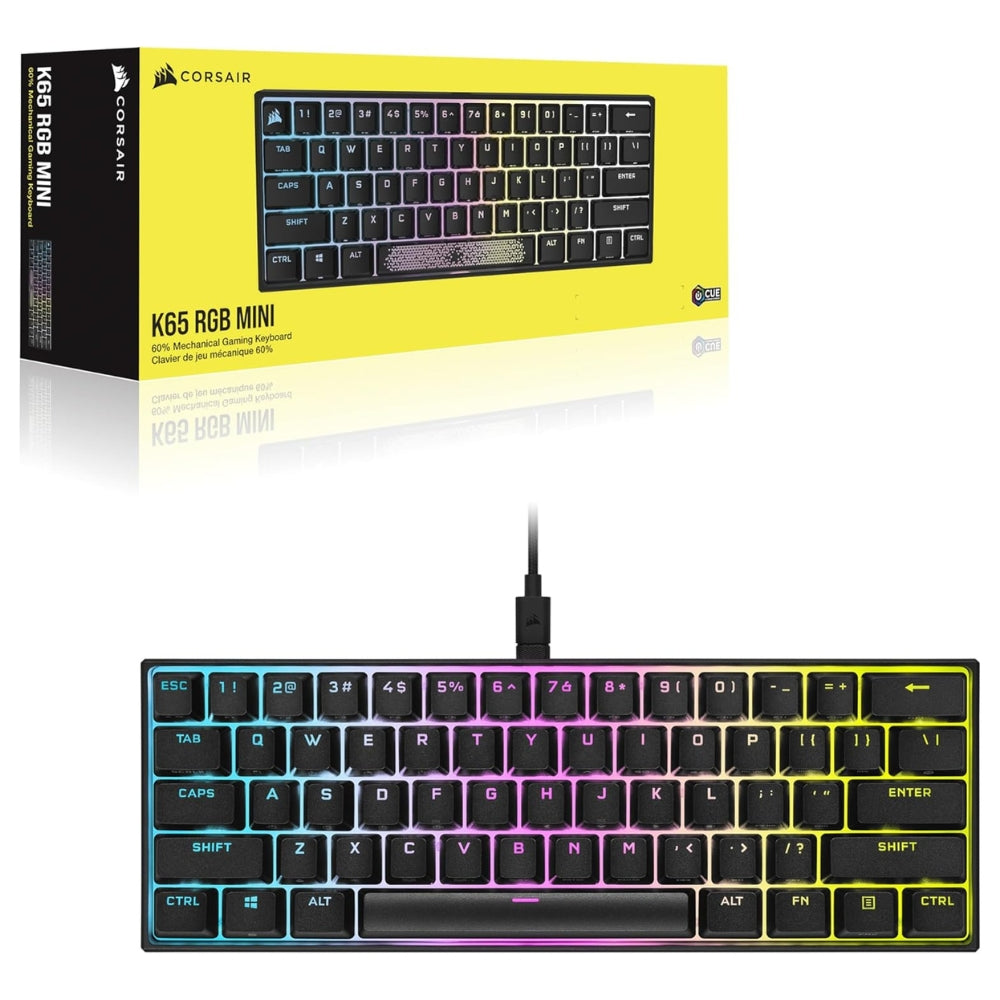 Corsair K65 RGB Mini 60% Mechanical Gaming Keyboard