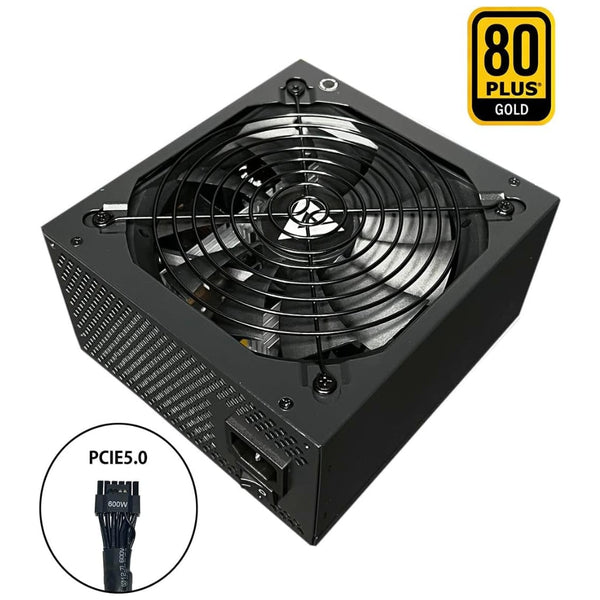 Apevia ATX-PR850W PCIe 5.0 & ATX 3.0 Ready Prestige 850W 80+ Gold Certified, Gen 5 12VHPWR Connector, Active PFC ATX Gaming Power Supply