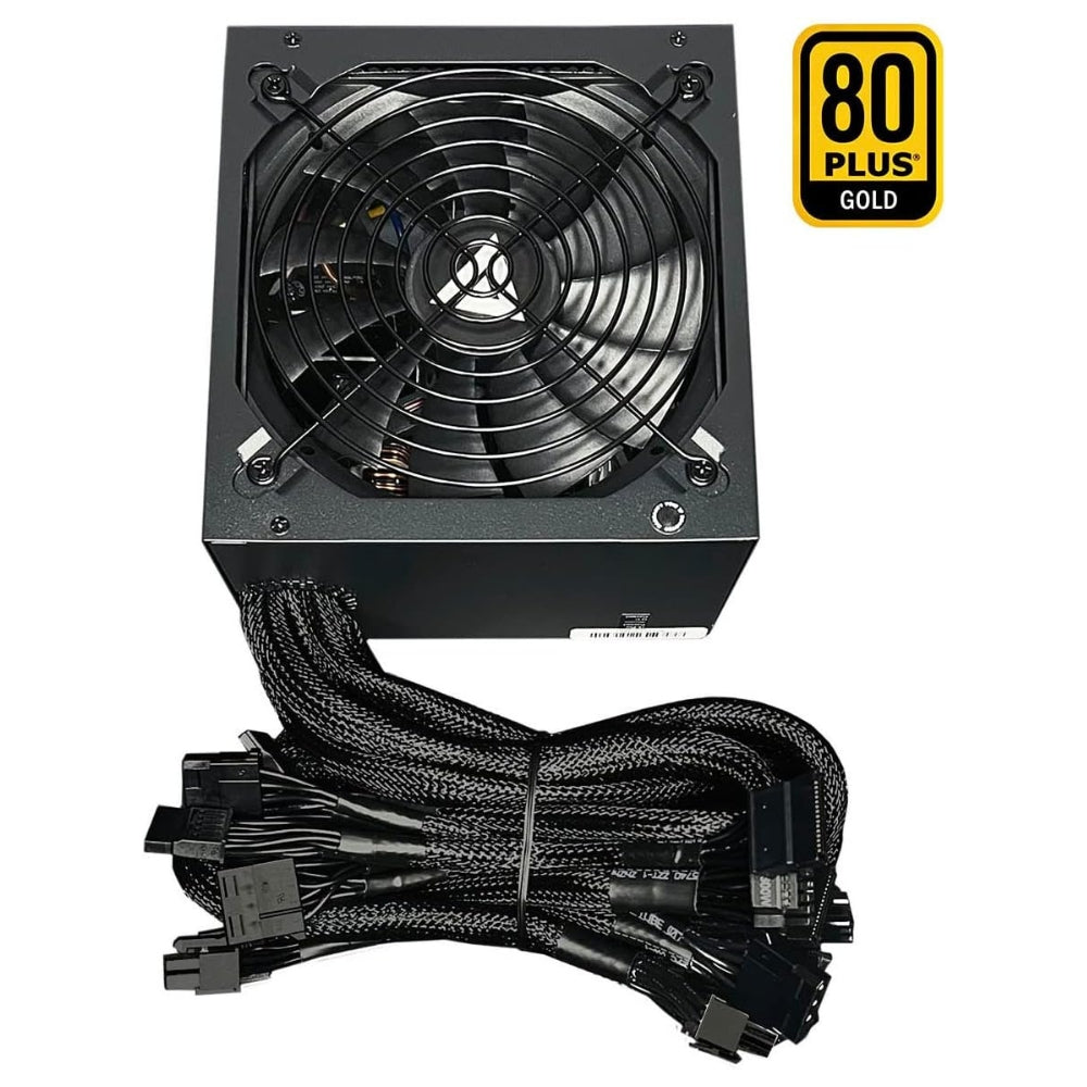 Apevia ATX-PR850W PCIe 5.0 & ATX 3.0 Ready Prestige 850W 80+ Gold Certified, Gen 5 12VHPWR Connector, Active PFC ATX Gaming Power Supply