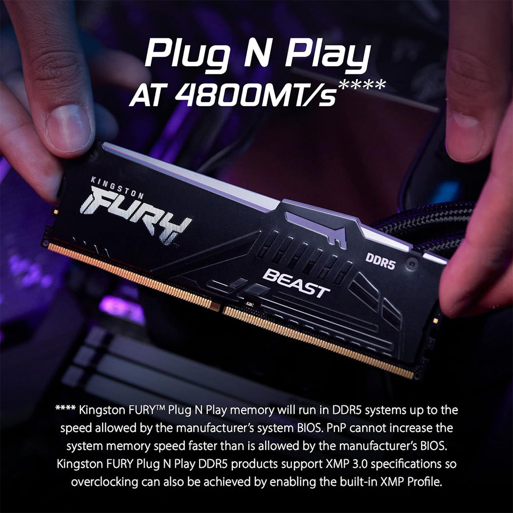Kingston Fury Beast RGB 32GB (2x16GB) 6000MT/s DDR5 CL30-36-36