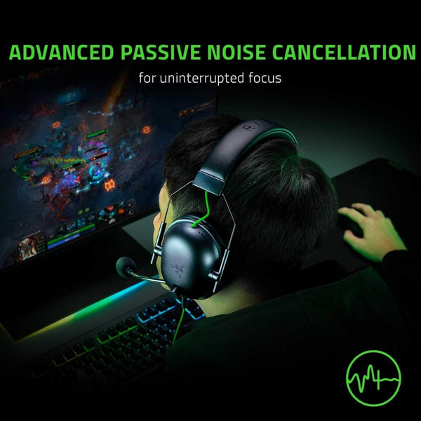 Razer BlackShark V2 X Gaming Headset: 7.1 Surround Sound - 50mm Drivers - Memory Foam Cushion - For PC, PS4, PS5, Switch - 3.5mm Audio Jack - Black