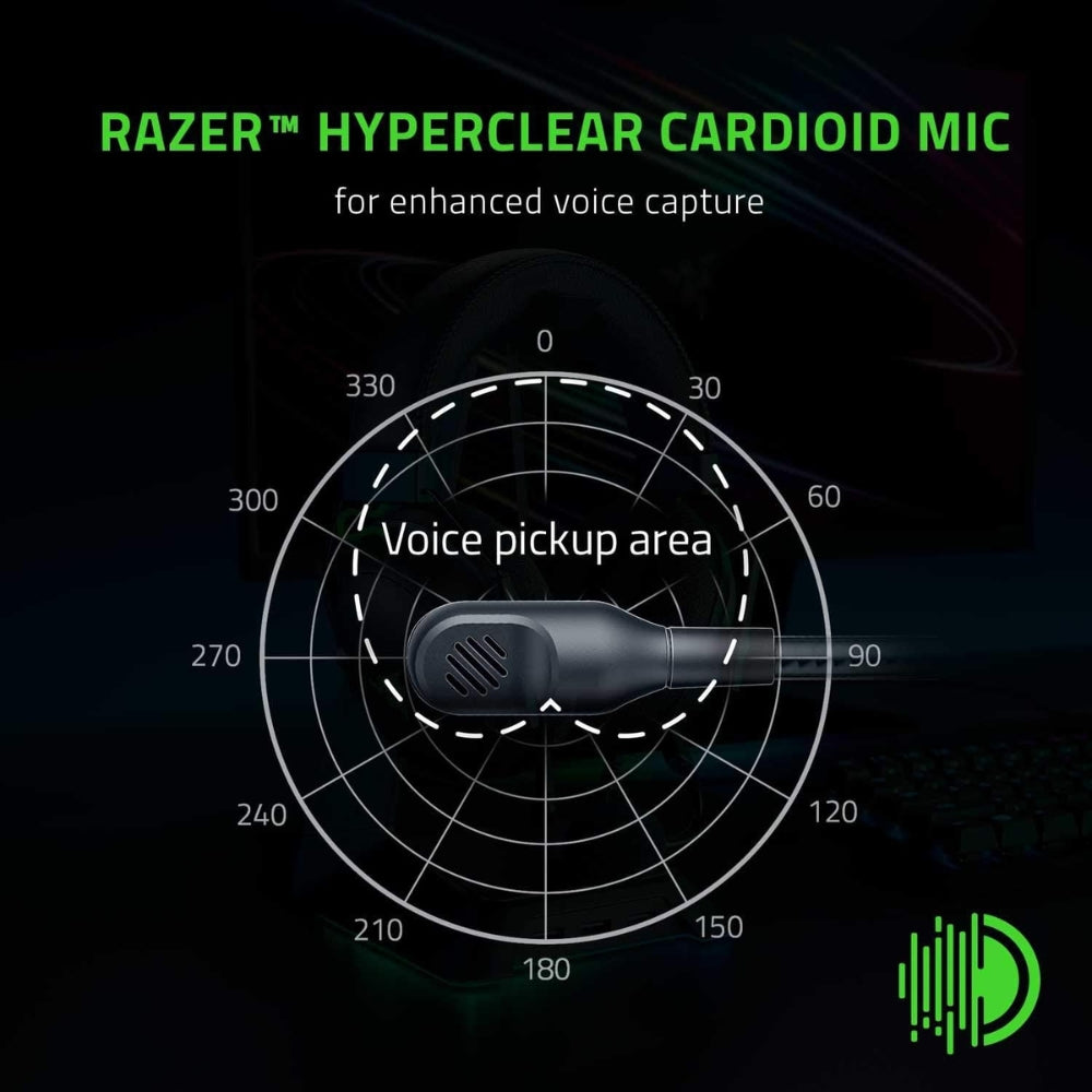 Razer BlackShark V2 X Gaming Headset: 7.1 Surround Sound - 50mm Drivers - Memory Foam Cushion - For PC, PS4, PS5, Switch - 3.5mm Audio Jack - Black