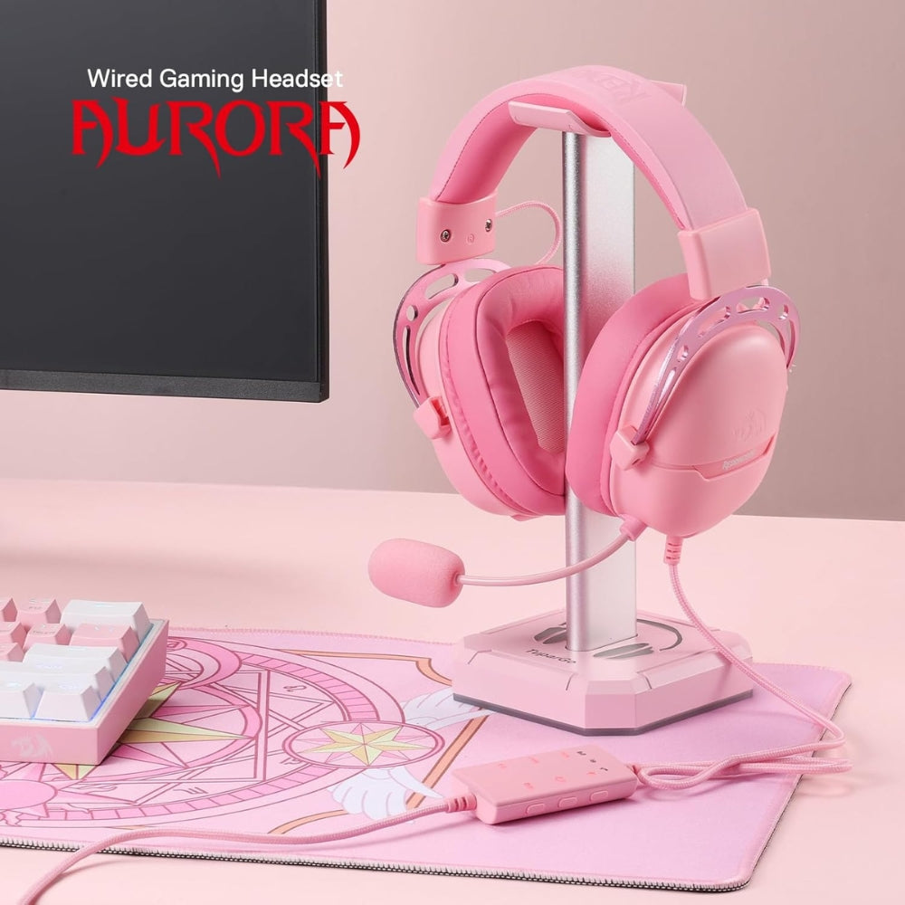 Redragon H376 Aurora Wired Gaming Headset Pink