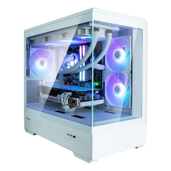 Zalman P30 mATX Mini-Tower PC Case Panoramic Glass 3 x ARGB Fans