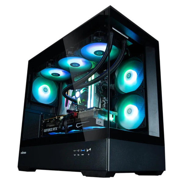 Zalman P30 mATX Mini-Tower PC Case Panoramic Glass 3 x ARGB Fans