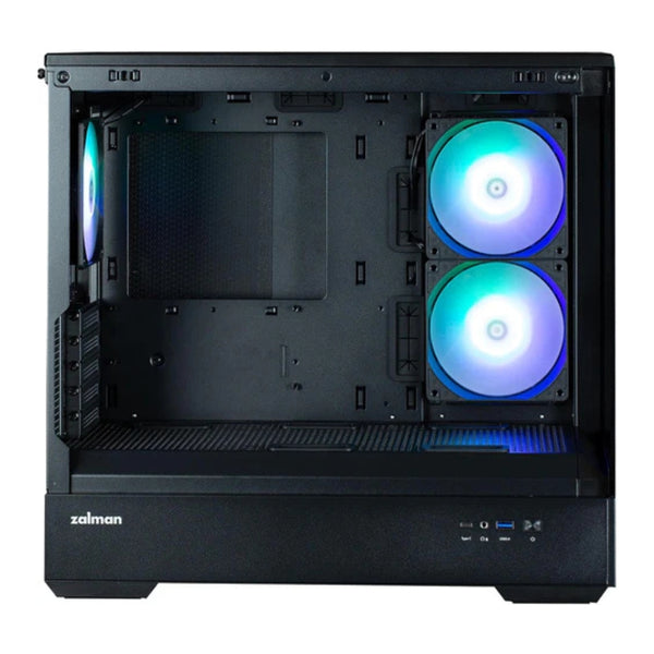 Zalman P30 mATX Mini-Tower PC Case Panoramic Glass 3 x ARGB Fans